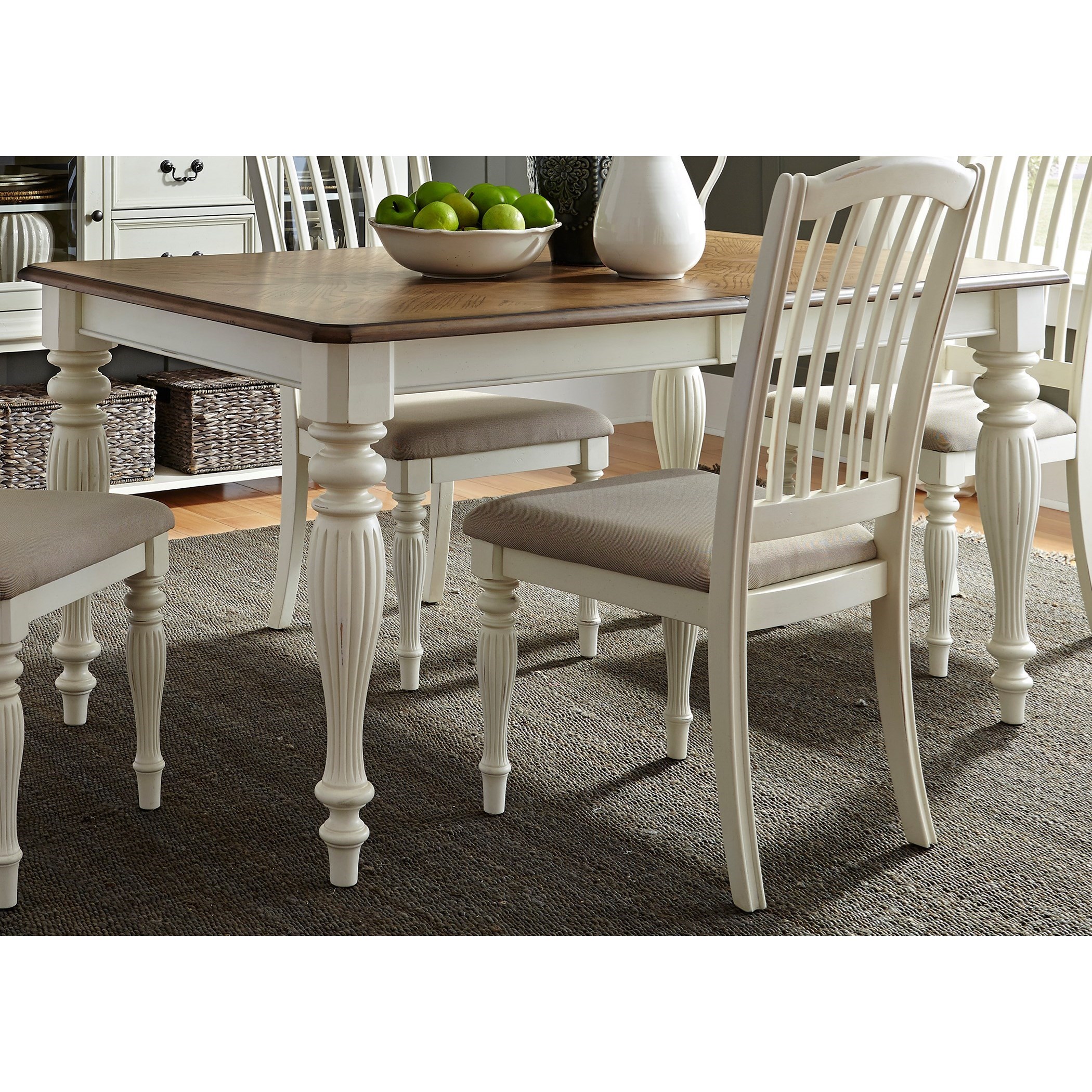 Liberty Furniture Cumberland Creek Dining 334T4078 Rectangular Leg